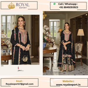 Nouveau Chinon lourd de concepteur exclusif avec la collection de costume de travail de broderie en gros par Royal Export - Product Image 3