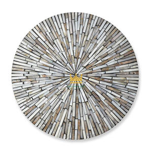 Customize Natural Crafts <b>Round</b> Insulated Freshwater Mother of Pearl Shell <b>Placemat</b> for Dinning Cheap Price - Product Image 4