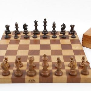 Juego de Ajedrez de madera personalizado al por mayor, juego de ajedrez de gran tamaño, tablero plegable, piezas de ajedrez, juego de mesa - Product Image 2