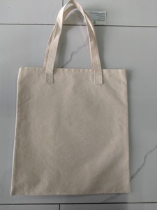 Bolsa de Tela Casual Mediana 100% Algodón Crudo con Asa 100% Algodón para Uso en Supermercados, Empaquetado en Caja - Product Image 2