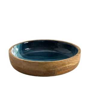 Bol en bois de manguier Vaisselle écologique Bols à salade et à dessert Design zen asiatique Passe au lave-vaisselle Coffret cadeau d'affaires léger - Product Image 4