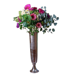 Florero de Metal para decoración, florero de aluminio dorado de alta calidad para decoración de suelo y mesa de boda de lujo - Product Image 4