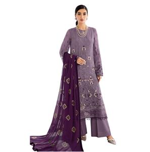 Colección de Trajes Salwar Kameez Pakistaníes de Diseñador, Cosidos en Tela de Lujo con Bordado, para Mujer, Uso Diario, Comodidad para Fiestas - Product Image 1