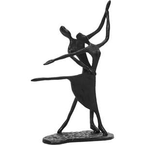 Couple dansant moderne Sculpture abstraite en métal Art contemporain artisanal pour l'affichage de la décoration de bureau à domicile ou de jardin - Product Image 5