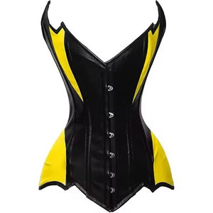 Modern High Class Edition Vintage <b>Leather</b> Corset <b>Tops</b> for <b>Women</b> Plus Size Sexy Over bust Shapers with Breathable Feature - Product Image 6