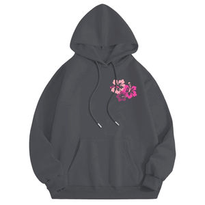 Sudadera con capucha bordada de algodón personalizada al por mayor para la venta ropa de calle Sudadera con capucha bordada de peso pesado Logotipo de impresión para hombres - Product Image 3