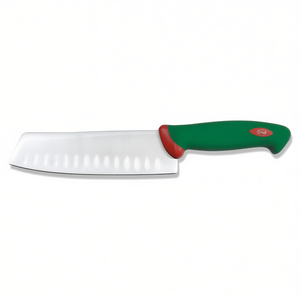 Couteau Santoku vert chromé 18 cm, lame en acier inoxydable, couteaux de cuisine professionnels PREMANA - Product Image 2