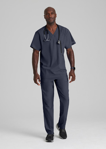 2025 uniformes médicos de enfermería personalizados de alta calidad al por mayor juegos de uniformes de enfermera de hospital para uso en salón de belleza tela tejida - Product Image 5