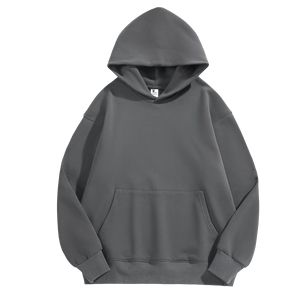 Logo personnalisé de haute qualité hiver unisexe chaud impression broderie pull sweat uni sans ficelle sweats à capuche vierges - Product Image 1