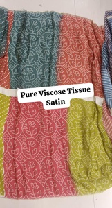 Tela de viscosa pura de primera calidad con brillo metálico de lujo, material suave para sarees de diseñador, conjuntos de boutique y lehengas de boda. - Product Image 3