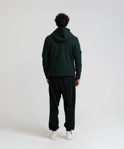 Sweat à capuche d'hiver en molleton 100% coton respirant anti-rétrécissement personnalisé |   Logo avant |   Faible MOQ 50 pièces |   Étiquetage privé OEM | - Product Image 5