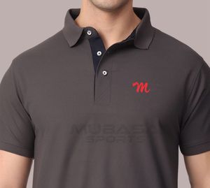 เสื้อโปโลสำหรับผู้ชายเสื้อโปโลปักลายสีทึบเสื้อโปโลใส่ได้ทั้งชายและหญิงผลิตจากโรงงาน - Product Image 5