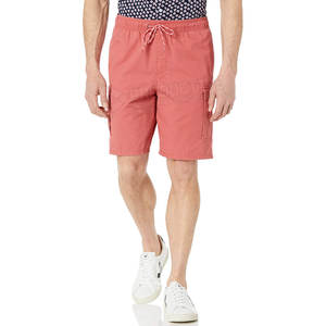 Pantalones cortos informales para hombre al mejor precio, 100% algodón, secado rápido, lona ecológica, transpirable, patrón sólido, personalizable, servicio OEM liso - Product Image 2