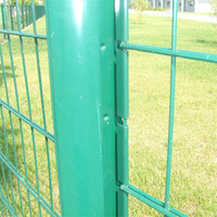 Clôture allemande en métal soudé personnalisé de haute qualité 868 clôture verte double fil double pôle clôture 2D