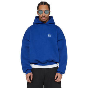 Ropa de calle personalizada 100% Sudadera con capucha de algodón de alta calidad de peso pesado 400 420 450 500 600 Gsm Sudadera con capucha recortada de gran tamaño para hombres - Product Image 1