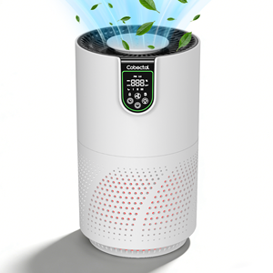 Purificador de Aire Cobectal con Modo Automático para el Hogar, Aromaterapia, Pantalla PM2.5, Modo de Sueño, Eliminación de Polvo y Humo, Pelo de Mascotas, Grado H13, Portátil - Product Image 1