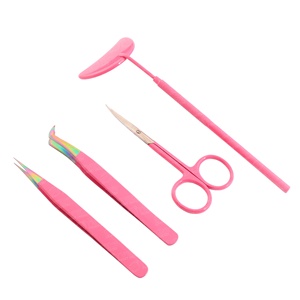 Pinzas de Acero Inoxidable de Alta Precisión para Extensión de Pestañas, Herramienta Especial para Maquilladores con Espejo para Verificar las Pestañas - Product Image 5