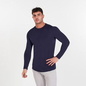 Chemise à manches longues pour homme HSI, offrant un matériau doux, une structure GSM stable et un style simple, adaptée aux vêtements décontractés - Product Image 2