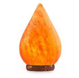 Roca de cristal natural tallada en forma de pirámide Rosa lámpara de sal del Himalaya forma de lágrima - Product Image 6