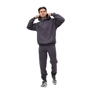 Survêtement en coton de haute qualité personnalisé, sweats à capuche pour hommes et pantalons de jogging surdimensionnés de luxe, pantalon de survêtement, ensemble de sweat à capuche unisexe - Product Image 4