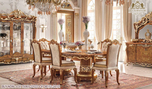 Persian Style Heavy Carved Dining Room Furniture <b>Victorian</b> Style Hand Carved Dining Room Furniture French Dining Room Set - Product Image 4