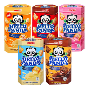 Wholesale Meijii Hello Panda Chocolate <b>Biscuits</b> 50g 10 Pack 0g Trans Fat Per Serving For Heart Health Conscious Consumers - Product Image 6