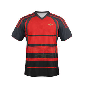 Nouvelle conception, ensembles d'uniformes de rugby pour hommes adultes de haute qualité, personnalisables, séchage rapide, respirants, écologiques, 100% polyester, vente en gros - Product Image 4