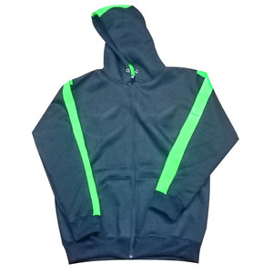 Conception de broderie personnalisée coton chaud polaire fermeture éclair Hoodies fabricant Pakistan taille jeune adulte - Product Image 6