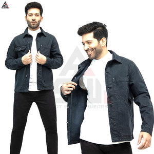 Stylish Men's Canvas <b>Denim</b> <b>Jacket</b> Casual OEM Wholesale High Quality Custom Thin Breathable <b>Lightweight</b> - Product Image 6