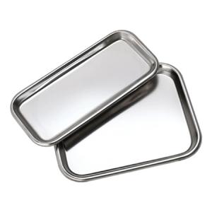 Bandeja de servicio rectangular de acero inoxidable con acabado brillante para servicio de alimentos - Product Image 5