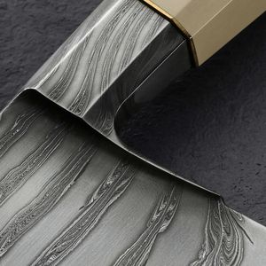 High Quality Customized Stainless Steel Cleaver with White Micarta <b>Handle</b> Etched Blade for Chef's Use With Sheath - Product Image 5