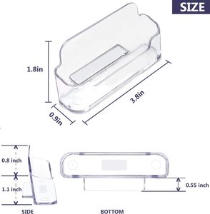 Tarjetero acrílico transparente único de gran tamaño con forma personalizada, perfecto para organización de mesa y escritorio de la India - Product Image 5