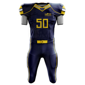 Diseño OEM, Color y Logotipo Personalizados, Jersey de Fútbol Americano, Uniforme Ligero, Transpirable y de Secado Rápido, Manga Corta, para Adultos Unisex - Product Image 1