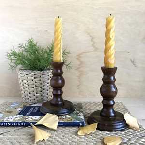 เชิงเทียนไม้ทำด้วยมือทำจากไม้หรูหราทนทานขนาดสีที่กำหนดเอง-การออกแบบที่ไม่ซ้ำกันของตกแต่งคริสต์มาสสำหรับร้านอาหารโรงแรม - Product Image 1