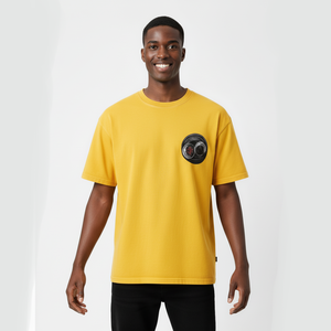 Camiseta Gráfica Oversize Personalizada para Hombre, 100% Algodón, Estilo Urbano, Cuello Redondo, Fabricante Mayorista OEM ODM - Product Image 2