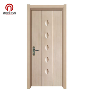 Porte intérieure moderne en bois naturel imperméable et insonorisée, isolation thermique, placage en bois PVC, chambre à coucher, hôtel, vente chaude - Product Image 1
