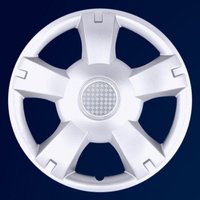 Enjoliveurs de jantes Teamcar ABS chromés argentés 15 pouces haute résistance pour Civic/CR-V/Fiat-1, lot de 4 pièces, emblème offert