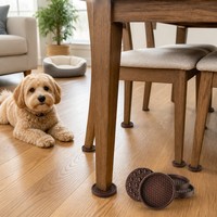 Protections de sol pour meubles en silicone antidérapantes en forme de nid d'abeille, patins pour pieds de chaise en caoutchouc, anti-rayures, ventouse anti-vibration