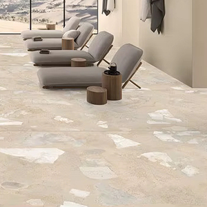 Azulejos de porcelana brillante de lujo, azulejos de pared y suelo de diseño moderno de gran tamaño para sala de estar y hotel con material de madera - Product Image 5