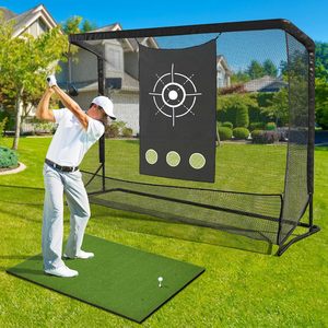 <span class=keywords><strong>Cage</strong></span> <span class=keywords><strong>de</strong></span> frappe <span class=keywords><strong>de</strong></span> <span class=keywords><strong>golf</strong></span> 10x7FT avec système <span class=keywords><strong>de</strong></span> retour automatique <span class=keywords><strong>de</strong></span> balles, filet d'entraînement <span class=keywords><strong>de</strong></span> <span class=keywords><strong>golf</strong></span> et tissu cible pour l'entraînement <span class=keywords><strong>de</strong></span> <span class=keywords><strong>golf</strong></span> en intérieur et en extérieur - Product Image 4