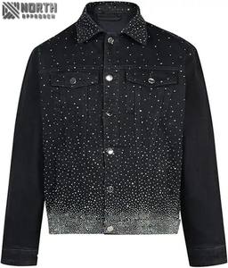 Top Selling Solid Color Single Breasted <b>Denim</b> <b>Jacket</b> High Quality Front Logo Slim Fit Made in Pakistan Sale - Product Image 1