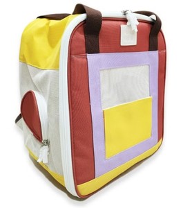 Mochila para Mascotas Little Color Box, Cómoda, Plegable, Ligera, Transpirable, Lavable, de Poliéster, con Cierre de Cremallera, para Perros y Gatos, Fiery 5KG - Product Image 1