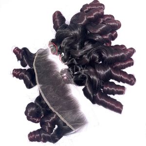 ผมแท้คุณภาพสูงแบบออมเบรสีเด้งดึ๋ง พร้อมผมปิดหน้าผากและผมเป็นมัดสำหรับทำวิก - Product Image 5