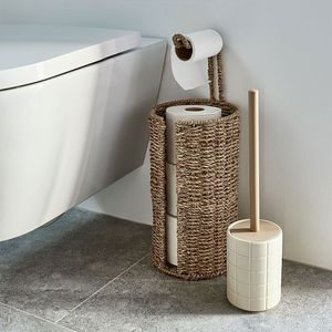 100% naturel tissé à la main Boho Seagrass porte-papier hygiénique autoportant Vietnam importation boîtes de rangement et bacs - Product Image 6