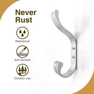 Handmade Aesthetic Aluminium Wall-Mounted <b>Coat</b> Hanger Attractive <b>Hooks</b> <b>Rails</b> Conveniently Hangs Clothing Baseball Caps Towels - Product Image 5