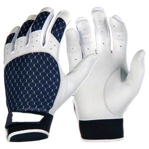 Premium Leather <b>Baseball</b> Batting Gloves Breathable Design Long Wear Flexible Wrist Customizable Size Color Right/Left Hand - Product Image 4