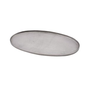 Plateau de service en métal fait à la main moderne rustique grand motif doré plateau de décoration en aluminium marbre fantaisie unique plateaux artisanaux - Product Image 2