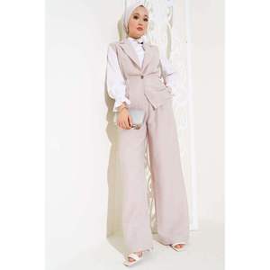 เสื้อกั๊กยางยืดเอวชุด2ชิ้นหิน - Product Image 3