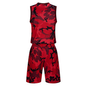 Conjunto de camiseta de baloncesto para hombre de equipo personalizado con ajuste cómodo y costura duradera uniforme de baloncesto para hombre - Product Image 3