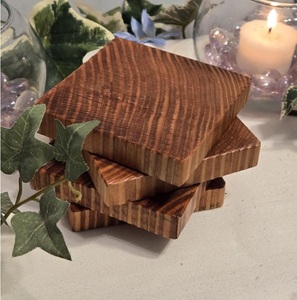 Hot Selling Wooden Coasters with Walnut Design Crafted from Durable <b>Wood</b> Coaster for Daily Tea Coffee and Beer Glass Serving - Product Image 3